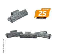 Contrapeso com Garra Alta em Chumbo para Roda Liga Leve Universal 30g - Procad - 25 Unidades