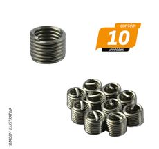 Rosca Postiça M10 x 1,5 x 1 - 10 Unidades