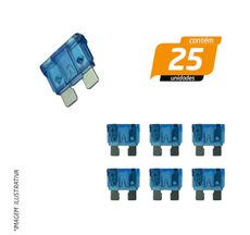 Fusível Encaixe 15 Amperes Azul - Hikari - 25 Unidades