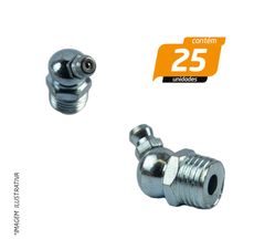 Bico de Engraxadeira Polegada 5/16" 45º - 25 Unidades