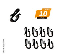 Grampo do Para Barro Gol/ Parati/ Saveiro/ Voyage - Plastcar - 10 Unidades