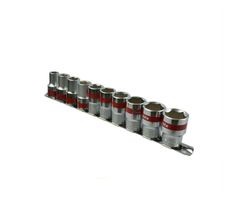 Jogo de Soquete Sextavado 1/2" 10 Peças - MTX