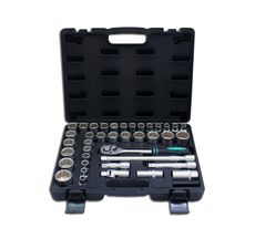 Jogo de Soquete Estriado 1/2" 39 Peças - Stels