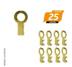 Terminal de Encaixe Olhal 5mm Fio 2,5mm - Rainha das Sete - 25 Unidades