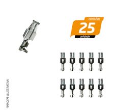 Terminal de Encaixe Estanhado Fio 1,5mm - Rainha das Sete - 25 Unidades