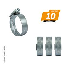 Abraçadeira de Rosca Sem Fim 14mm 32 x 44mm - Rexon - 10 Unidades