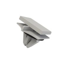 Grampo Spolier Lateral Cinza com Anel Fusion - Plastcar - 5 Unidades