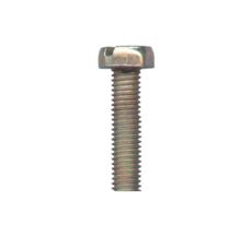 Parafuso Máquina Cabeça Cilíndrica Fenda Bicromatizado 6 x 25mm   - 50 Unidades