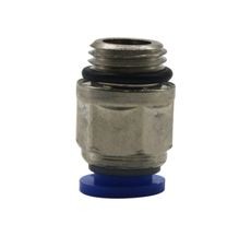 Conector Macho Instantânea Plástica Tubo 8mm x Rosca BSPT 1/8 - 5 Unidades
