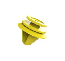 Grampo Amarelo do Forro das Portas Maior Peugeot - Plastcar - 5 Unidades
