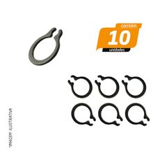 Anel Elástico 471 Trava Externa 8mm - 10 Unidades