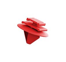 Grampo do Friso Lateral Vermelho Fiat/ Renalt/ Citroen/ Peugeot - Plastcar - 10 Unidades