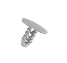 Grampo Cinza de Teto Pequeno Fiat/ Volkswagen - Plastcar - 10 Unidades