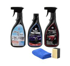 Kit Lavagem a Seco Automotivo - Três Poderes
