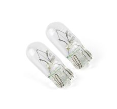 Lâmpada de Farol de Carro W5W 12V - 5W - B2 - Cristal - 2 Unidades