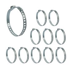 Abraçadeira Homocinetica Universal Aço Carbono 450 mm - Kitsbor - 10 Unidades