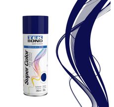 Tinta Spray Azul Escuro 350ml Acrílica Secagem Rápida Uso Geral Super Color TekBond
