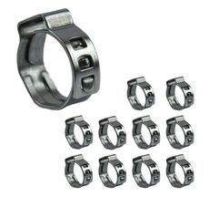 Abraçadeira Aperto Radial Fita 7mm Aço Inox 10,8 x 13,3mm - Suprens - 10 Unidades