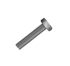 Parafuso Sextavado Ferro Rosca Grossa Total 5.8 Zincado 5 x 12mm - 25 Unidades