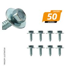 Parafuso do Para-lama Ford Zincado 6,3 x 19mm - 50 Unidades