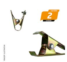 Garra Universal para Bateria 60mm - Rainha das Sete - 2 Unidades