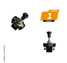 Chave de Luz com 1 Puxada Liga/ Desliga com Parafuso - Rainha das Sete