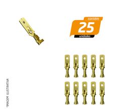 Terminal de Encaixe Macho 1,5mm - Rainha das Sete - 25 Unidades