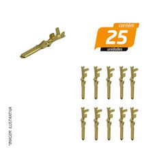 Terminal de Encaixe Espadinha com Trava 1,5mm - Rainha das Sete - 25 Unidades