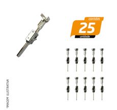 Terminal de Encaixe Power Timer Macho - Rainha das Sete - 25 Unidades