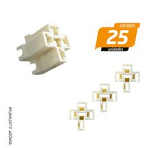 Conector 5 Vias Terminar Fêmea- 25 Unidades - 25 Unidades