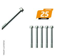 Parafuso Flangeado 6 x 65mm - 25 Unidades