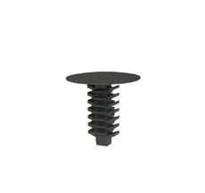 Grampo Preto de Forração Interna Fiat/ Nissan/ Cherry - Plastcar - 25 Unidades