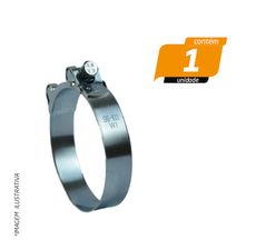 Abraçadeira Tucho Simples Aço Carbono Fita 20mm  98 x 103mm - Rexon