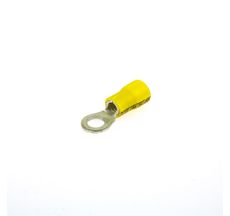 Terminal Olhal Isolado Amarelo 5mm Fio 2,5 a 6mm - Crimper - 25 Unidades