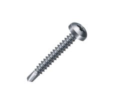 Parafuso Cabeça Panela Autoperfurante Rosca Soberba  Philips Brocante Zincado 3,5 x 16mm - 50 Unidades