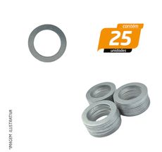 Arruela de Vedação em Alumínio 12 x 20 x 2mm - 25 Unidades