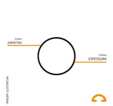 Anel Vedação O-ring 53,3 x 3mm - 10 Unidades