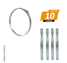 Abraçadeira Aperto Radial Fita 7mm para Coifa 90,5mm - Progeral - 10 Unidades