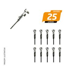 Terminal de Encaixe Mult-Loc Macho - Rainha das Sete - 25 Unidades