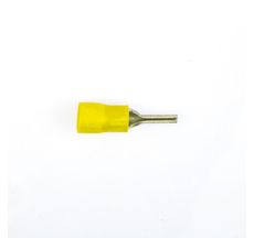 Terminal Pino 4,6mm para Fio 2,5mm² à 6mm² Amarelo - Crimper - 25 Unidades