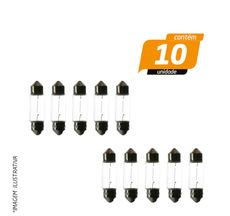 Lâmpada Torpedo 6418 24V 5W 11 x 36mm - Avionix-Gauss - 10 Unidades