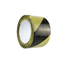 Fita Zebrada sem Cola Amarela e Preta 40mm x 180m - Koretech