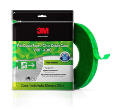 Fita Dupla Face VHB 4910 Transparente Liner 12mmx20m 3M