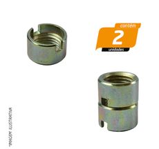 Porca do Amortecedor Passat/ Gol 19 x 11mm  - 2 Unidades