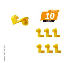 Grampo da Fechadura da Porta Elba/ Fiorino/ Premio/ Uno - 10 Unidades