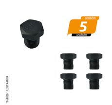 Bujão Cárter M14 x 1,5 x 14mm Chevrolet - 5 Unidades