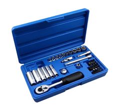 Jogo de Soquete Sextavado 1/4' 36 Peças - Waft