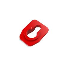 Grampo de Sustentação da Vareta do Capô Vermelho - Plastcar - 10 Unidades