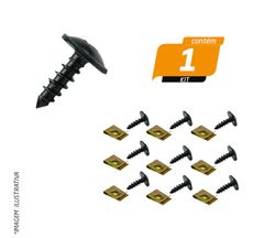 Kit Fixação Universal 4 com 10 Parafusos e 10 Porcas - Plastcar