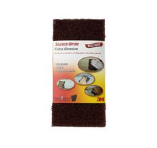 Folha de Acabamento Scotch- Brite Grossa - 3M - 2 Unidades